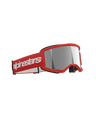 Alpinestars Vision 3 Wordmark Goggles Red Mirror Silver