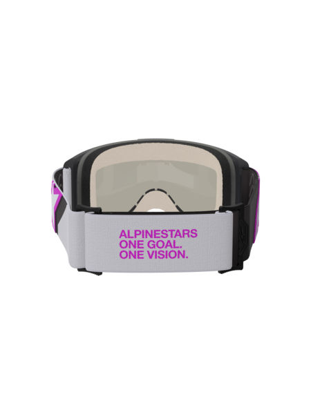 Alpinestars Vision 5 Corp Goggles Light Grey/Purple Mirror Silver