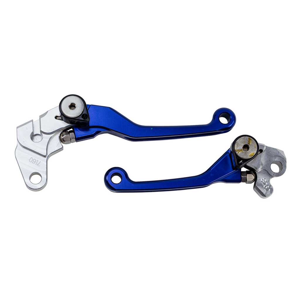 SSI Pivot MX Clutch & Brake Lever Set Yamaha 125-450 09-25 Blue