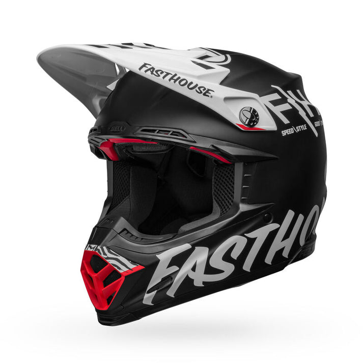 Bell Moto-9S Flex Fasthouse Flex Crew MX Helmet Matte Black/White