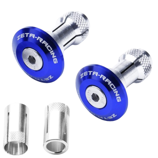 [ZET-ZE48-7107] Zeta Bar Ends 35mm Blue