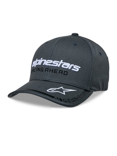[ALP-AS1235-81410/1810] Alpinestars Indent Curve Bill Flex Cap Charcoal/Black